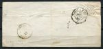 Франция 1856 г. • Sc# 15a • 20 с. • Император Наполеон • б.з. • конверт* • Used(Париж-Нант) VF