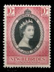 Новые Гебриды 1953 г. • Gb# 79 • 10 c. • Коронация Елизаветы II • MNH OG VF