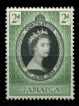 Ямайка 1953 г. • Gb# 153 • 2 d. • коронация Елизаветы II • MNH OG VF