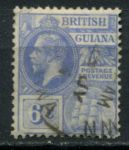 Британская Гвиана 1921-1927 гг. • Gb# 276 • 6 c. • Георг V • стандарт • Used F-VF