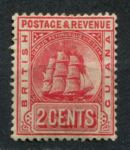 Британская Гвиана 1907-1910 гг. • Gb# 253 • 4 c. • парусный фрегат • стандарт • MH OG VF ( кат. - £25 )