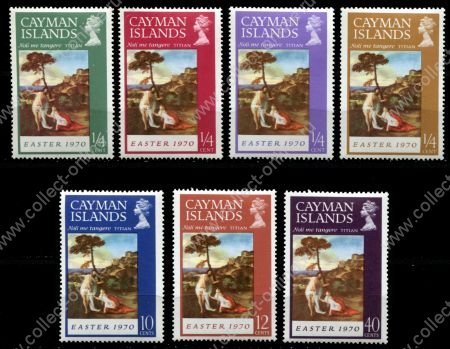 Каймановы о-ва 1970 г. • Gb# 262-268 • ¼ c. - 40 c. • Пасха • полн. серия • MLH OG VF