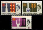 Каймановы о-ва 1966 г. • Gb# 200-202 • 1 d. - 5 sh. • 20-летие ЮНЕСКО • полн. серия • MLH OG VF