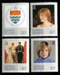 Каймановы о-ва 1982 г. • Gb# 549-552 • 20 - 50 c. • 21-летие принцессы Дианы • полн. серия • MNH OG VF ( кат.- £6 )