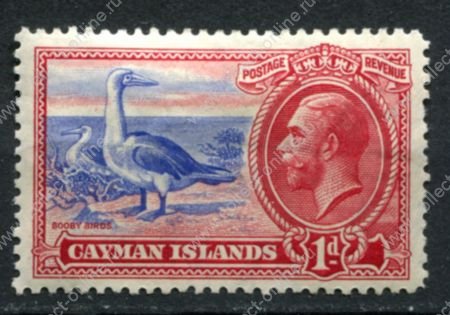 Каймановы о-ва 1932 г. • Gb# 92 • 1 sh. • 100-летие избрания первой Ассамблеи • Георг III и Георг V • MNH OG F-VF ( кат. - £18 )