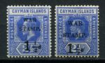 Каймановы о-ва 1917 г. • Gb# 53-54 • 1 ½ d. на 2 ½ d. • Георг V • на военные нужды • полн. серия • MLH OG VF ( кат. - £25 )