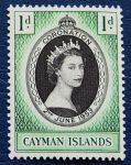Каймановы о-ва 1953 г. • Gb# 162 • 1 d. • Коронация Елизаветы II • MH OG VF