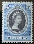 Бермуды 1953 г. • Gb# 134 • 1½ d. • Коронация Елизаветы II • MNH OG VF