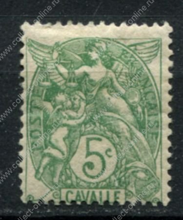 Французский Левант • Кавала 1902-1911 гг. • Iv# 10 • 5 c. • стандарт • MH OG VF ( кат. - €5 )
