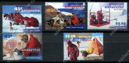 Австралийская антарктическая территория 1997 г. • Sc# L102-106 • 45 c. - $1.20 • 50 лет ANARE • полн. серия • MNH OG VF ( кат. - $11 )