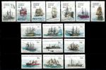 Австралийская антарктическая территория 1979-1981 гг. • SC# L37-52 • 1 c. - $1 • парусники • полн. серия • MNH OG VF