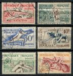 Франция 1953 г. • Iv# 960-965 • 20 - 75 fr. • Олимпийские Игры, Хельсинки • полн. серия • Used VF ( кат. - €16 )