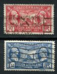 Франция 1927 г. • Iv# 244-245 • 90 c. и 1.50 fr. • Визит американских ветеранов во Францию • полн. серия • Used VF ( кат. - $4 )