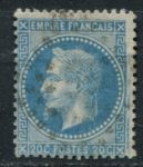 Франция 1863-1870 гг. • Sс# 33 • 20 c. • Император Наполеон III • стандарт • Used F-VF ( кат.- $2 )