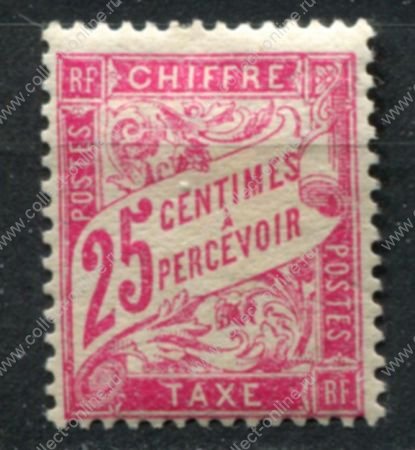 Франция 1921-1926 гг. • Mi# PM 46 • 20 c. • доплатная • MH OG VF ( кат. - €10 )