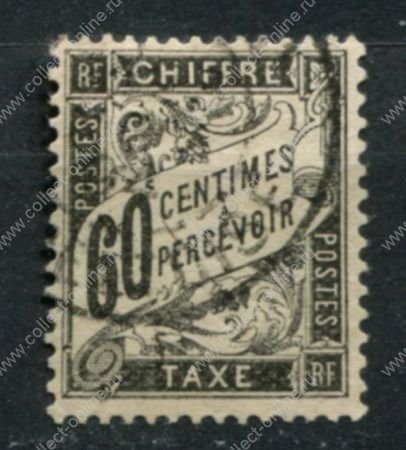 Франция 1881-1884 гг. • Mi# PM 20 • 60 c. • доплатная • Used VF ( кат. - €50 )