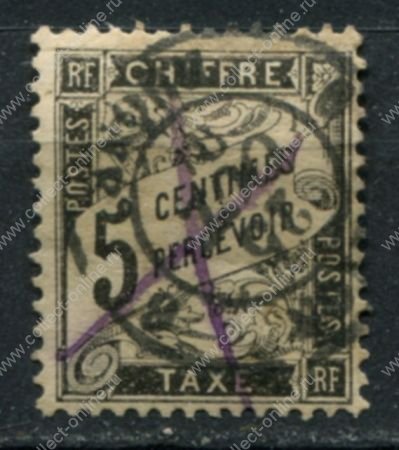 Франция 1881-1884 гг. • Mi# PM 14 • 5 c. • доплатная • Used F-VF ( кат. - €25 )
