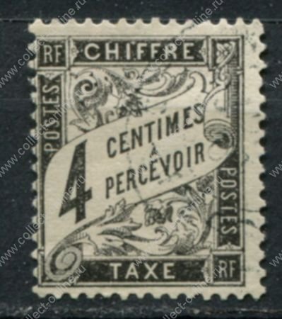 Франция 1881-1884 гг. • Mi# PM 13 • 4 c. • доплатная • Used VF ( кат. - €25 )