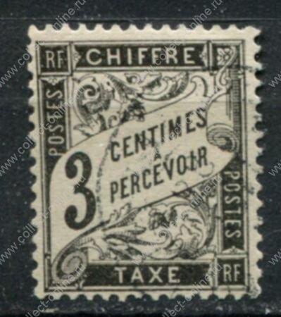 Франция 1881-1884 гг. • Mi# PM 12 • 3 c. • доплатная • Used VF ( кат. - €25 )
