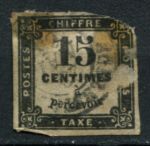 Франция 1863 г. • Mi# PM 3 • 15 c. • доплатная (1-й выпуск) • Used * ( кат. - €20 )