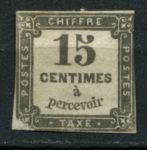 Франция 1863 г. • Mi# PM 3 • 15 c. • доплатная (1-й выпуск) • MNG F-VF ( кат. - €35- )