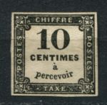 Франция 1859 г. • Mi# PM 3 • 10 c. • доплатная (2-й выпуск) • MNG VF ( кат. - €30- )