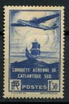 Франция 1936 г. • Mi# 326 • 1.50 fr. • 100-й почтовый авиаперелет через Атлантику • авиапочта • MH OG VF ( кат. - €25- )
