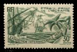 Французская Океания 1937 г. • Iv# 122 • 30 c. • международная выставка, Париж • MH OG VF