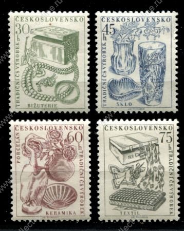 Чехословакия 1956 г. • Mi# 954-957 • 30 - 75 h. • экспортные товары • полн. серия • MNH OG VF ( кат. - €7 )