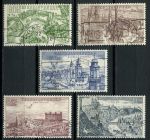 Чехословакия 1954 г. • Mi# 894-898 • 80 h. - 10 k. • виды старинной Праги • авиапочта • полн. серия • Used VF