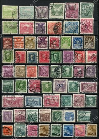 Чехословакия 1918-1939 гг. • подборка 60+ разных старых марок • Used F-VF