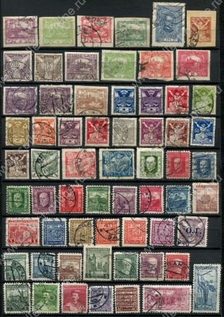 Чехословакия 1918-1939 гг. • подборка 60+ разных старых марок • Used F-VF