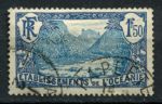 Французская Океания 1927-1930 гг. • Iv# 75 • 1.50 fr. • осн. выпуск • долина Фаутауа • Usee F-VF ( кат. - €20 )