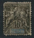Французская Океания 1892 г. • Iv# 5 • 10 c. • Мир и торговля • стандарт • Used F ( кат. - €13 )