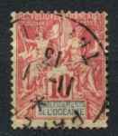 Французская Океания 1900-1907 гг. • Iv# 15 • 10 c. • Мир и торговля • стандарт • Used F-VF
