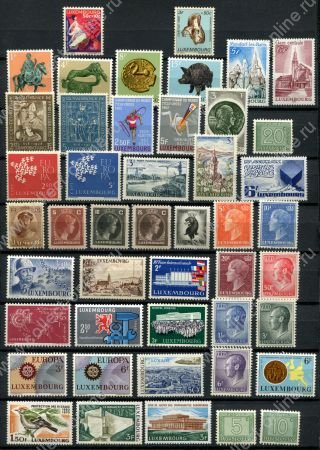 Люксембург • XX век • набор 46 разных, старых марок • MNH/LH OG VF