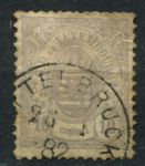 Люксембург 1880 гг. • Mi# 40 • 10 c. • герб • стандарт • Used VF ( кат. - €3 )
