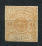 Люксембург 1859 г. • Mi# 3 • 1 c. • герб • стандарт • MNG F- ( кат. - €180 )