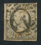 Люксембург 1859 г. • Mi# 1b • 10 c. • герцог Виллем III • стандарт • Used F-VF ( кат. - €80 )