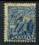 Французская Гвиана 1922-1926 гг. • Iv# 82 • 50 c. • добыча золота • стандарт • Used VF