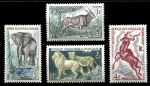 Французская Экваториальная Африка 1957 г. • Iv# 238-241 • фауна • полн. серия • MH OG VF