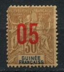 Французская Гвинея 1912 г. • Iv# 48 • 5 на 30 c. • надпечатка нов. номиналов • стандарт • MH OG F- ( кат. - €7 )