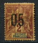Французская Гвинея 1912 г. • Iv# 48 • 5 на 2 c. • надпечатка нов. номиналов • стандарт • MH OG VF ( кат. - €2 )