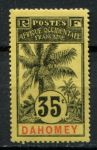 Дагомея 1906-1907 гг. • Iv# 26 • 35 c. • пальмы • MH OG VF ( кат. - €100 )