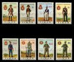 Тимор • 1967 г. • Sc# 325-332 • военная униформа разных эпох • полн. серия • MLH OG VF