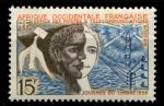 Французская Западная Африка 1958 г. • Iv# 75 • 15 fr. • День почтовой марки • MNH OG VF