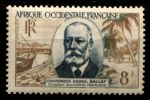 Французская Западная Африка 1954 г. • Iv# 50 • 8 fr. • генерал-губернатор Баллей • MNH OG F-VF