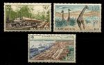 Французский Камерун 1955 г. • Iv# A46-48 • жизнь колонии • авиапочта • полн. серия • MNH OG F-VF