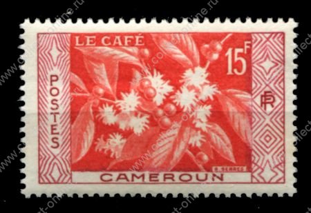 Французский Камерун 1956 г. • Iv# 304 • экспортные товары, кофе • MNH OG VF
