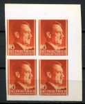 Германия 3-й рейх • Генерал-Губернаторство 1941 г. • Mi# 76 ND • 16 pf. • Адольф Гитлер • б.з.(новодел) квартблок • MNH OG XF